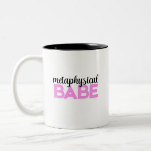 metafysisk brud modig rosa skript typografi Två-Tonad mugg