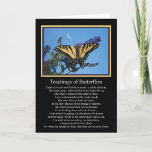 Metafysisk övergång för Sympathy Card Butterfly Kort