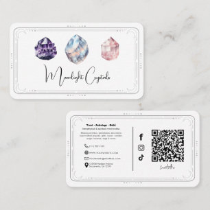 Metafysiska kristaller Kvarts Sociala medier QR Visitkort