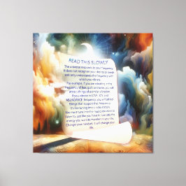 Metafysiska tidslösa teman för Fantasy Andlig Canvastryck