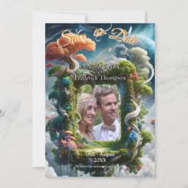 Metafysiska tidslösa teman för Fantasy Andlig Inbjudningar