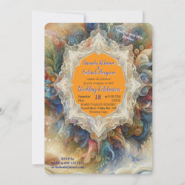 Metafysiska tidslösa teman för Fantasy Andlig Inbjudningar