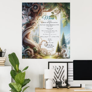 Metafysiska tidslösa teman för Fantasy Andlig Poster