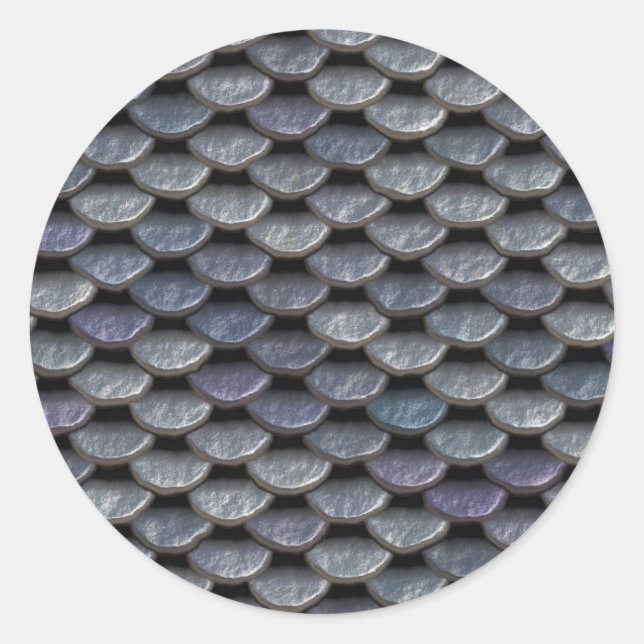 Metal Armor Plates Runt Klistermärke (Framsida)