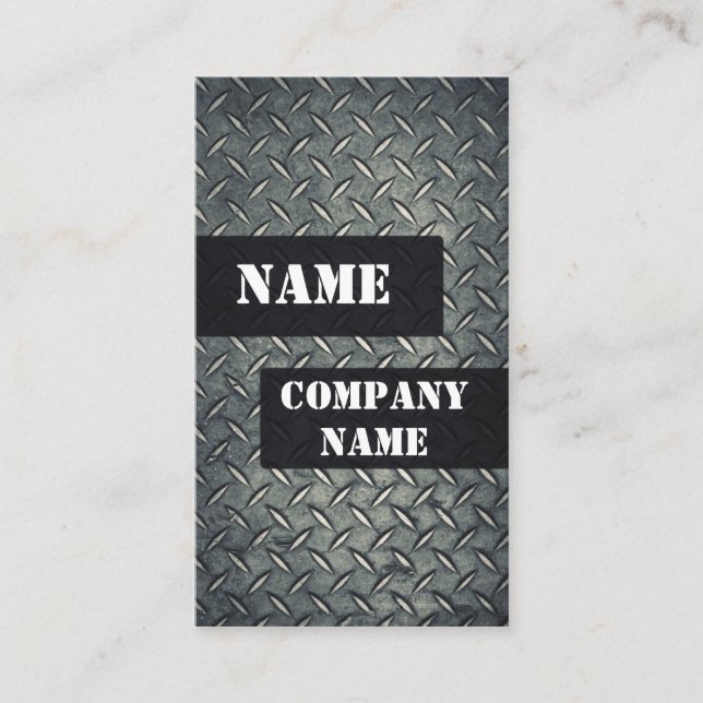 Metal card visitkort (Framsida)