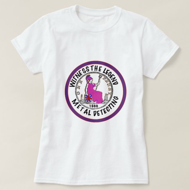 Metal Detecting 60th Birthday  T Shirt (Design framsida)