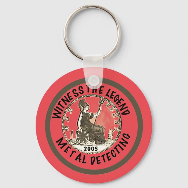 Metal Detectorist 21st Birthday  Nyckelring (Framsida)
