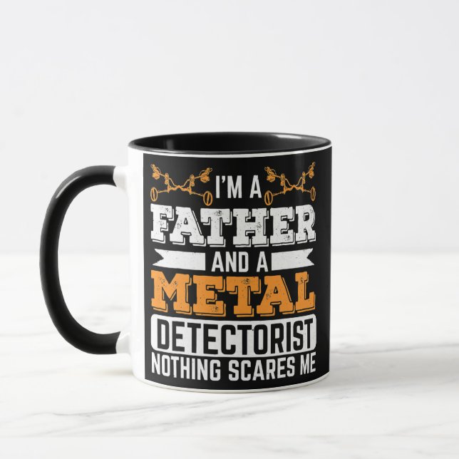 Metal Detectorist Dad Father Metal Detecting Mugg (Vänster)