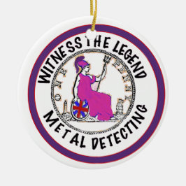 Metal Detectorist  Julgransprydnad Keramik