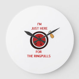 Metal Detectorist Ring Pull Stor Klocka