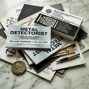 (METAL DETEKTION PRO, DETEKTORIST) METALLDETEKTION VISITKORT