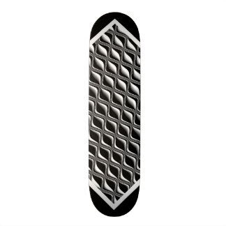 Metal Eye Svart Illusion Anpassningsbar Däck w2 Old School Skateboard Bräda 21,6 Cm