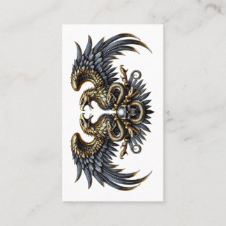 Metal Fan Badetuch Adler mit Totenkopf Visitkort