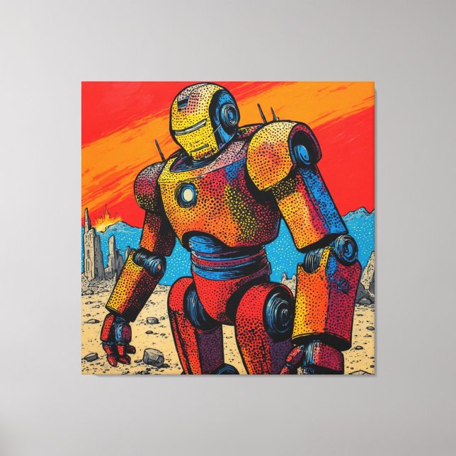 METAL HEART IRON MAN-17 CANVASTRYCK (Framsida)