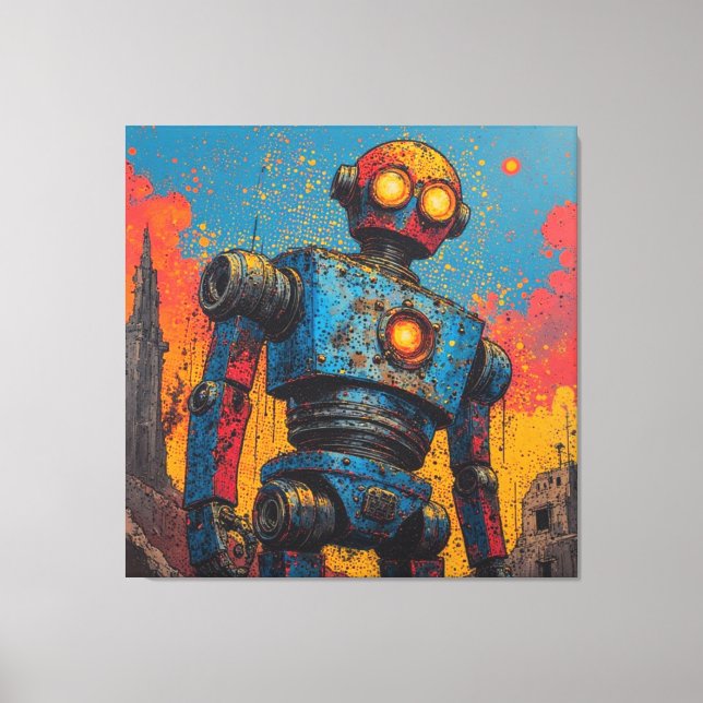 METAL HEART IRON MAN-6 CANVASTRYCK (Framsida)