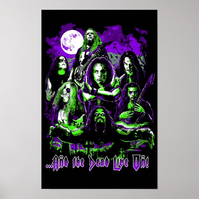 Metal Legends Affisch - De döda lever vidare! (Framsidan)
