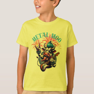     Metal Moo-d – Rockin' Cow with a Guitar T Shirt