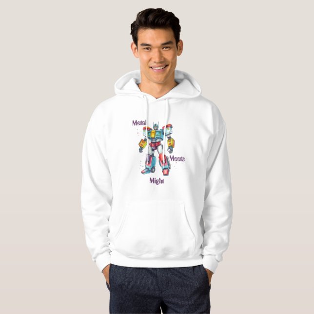 Metal möter kraft hoodie (Hel framsida)