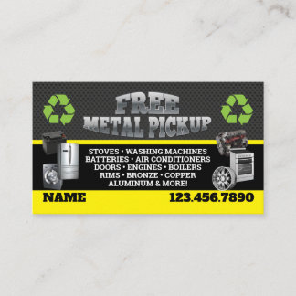 Metal Pick up Business Cards - English-Spanish Visitkort