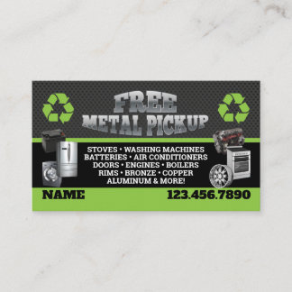 Metal Pick up Business Cards - English-Spanish Visitkort