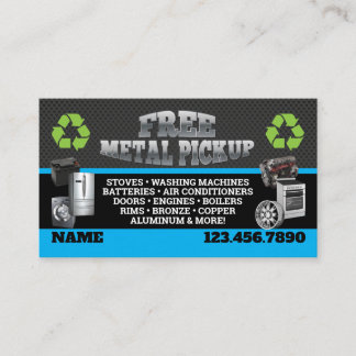 Metal Pick up Business Cards - English-Spanish Visitkort