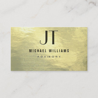 METAL PROFESIONAL ELEGANTE MODERNO ORO SIMPLE VISITKORT