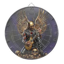 Metal- Rockgitarrist Hell 666 Dartboard Darttavla