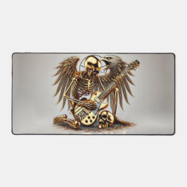 Metal Rockgitarrist mit Adler und Flügel