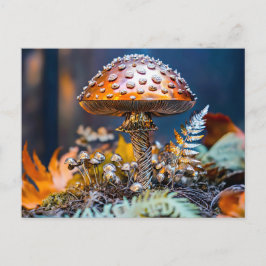 Metal Toadstool Garden Decor mushroom Vykort