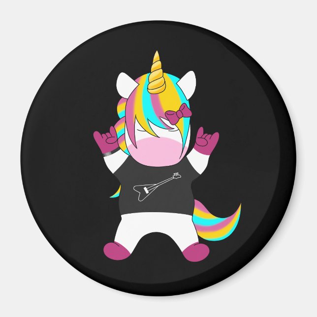 Metal Unicorn Magnet (Framsidan)