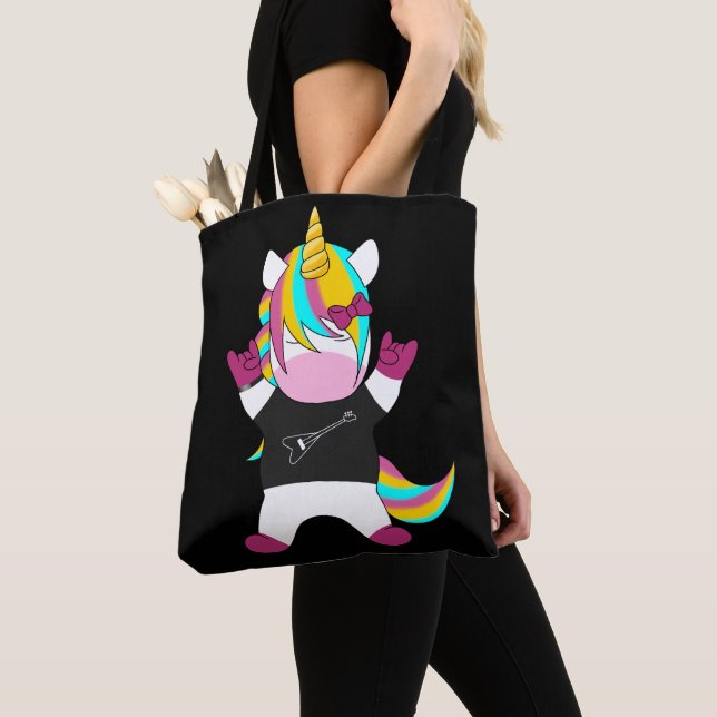 Metal Unicorn Tygkasse (Närbild)