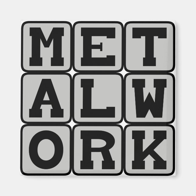 Metalarbete, arbeta med Metall Magnet (Framsidan)
