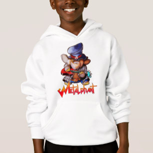Metalfabant med Guitar Barn Pullover Hoodie T Shirt