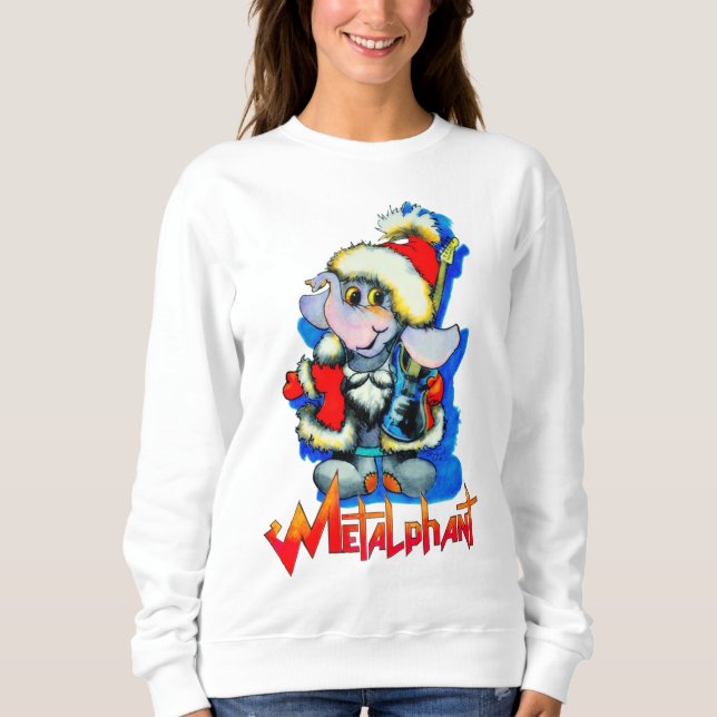 Metalfatvinter Helgdag Kvinnors sötskjorta T Shirt (Framsida)