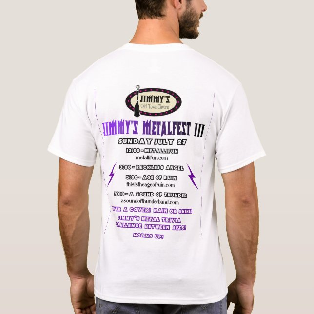 MetalFest III T Shirt (Baksida)