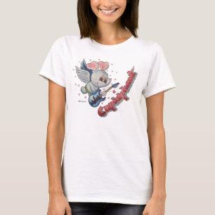Metalfinkomiskt barn (Cupidphant Women's Basic T-S T Shirt
