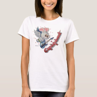 Metalfinkomiskt barn (Cupidphant Women's Basic T-S T Shirt