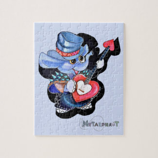 Metalflant Heart Guitar Puzzle Pussel