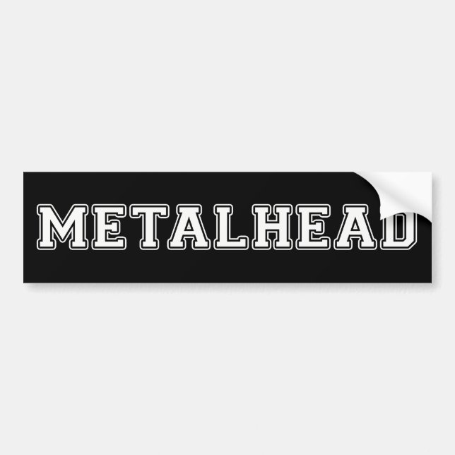 Metalhead Bildekal (Framsidan)