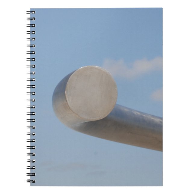 Metalic Blå himmel Anteckningsbok Med Spiral (Framsidan)