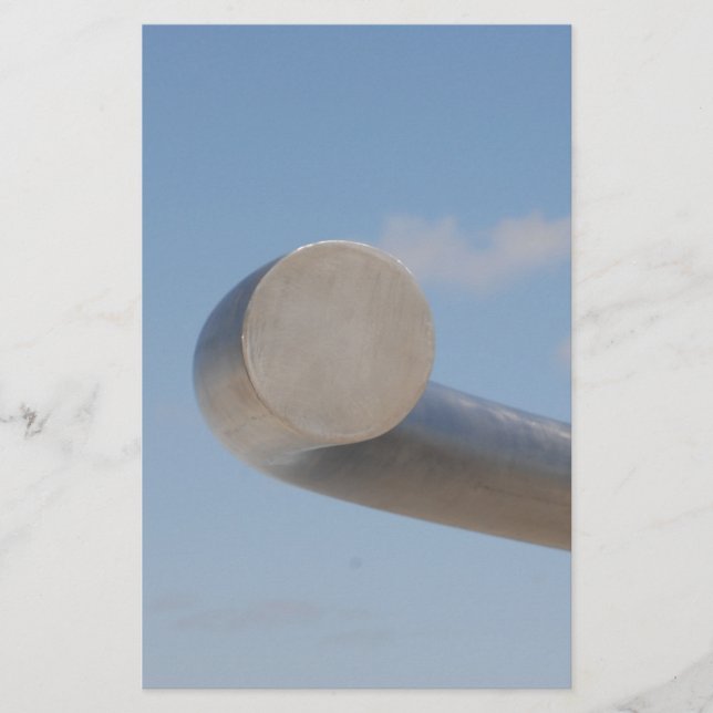 Metalic Blå himmel Brevpapper (Framsida)