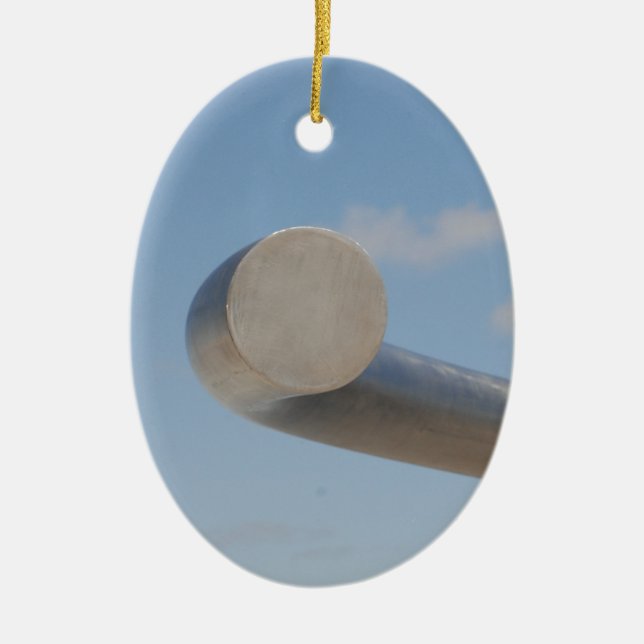 Metalic Blå himmel Julgransprydnad Keramik (Framsidan)