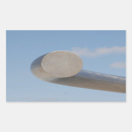 Metalic Blå himmel Rektangulärt Klistermärke