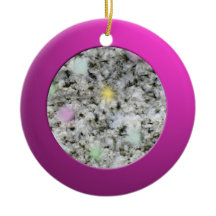Metalisk Rosa Circle och Pastel Granite Sten