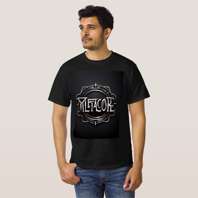 metalkärnetikett t shirt (Hel framsida)