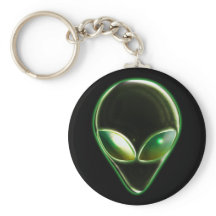 Metall Alien Head 04 Keychain
