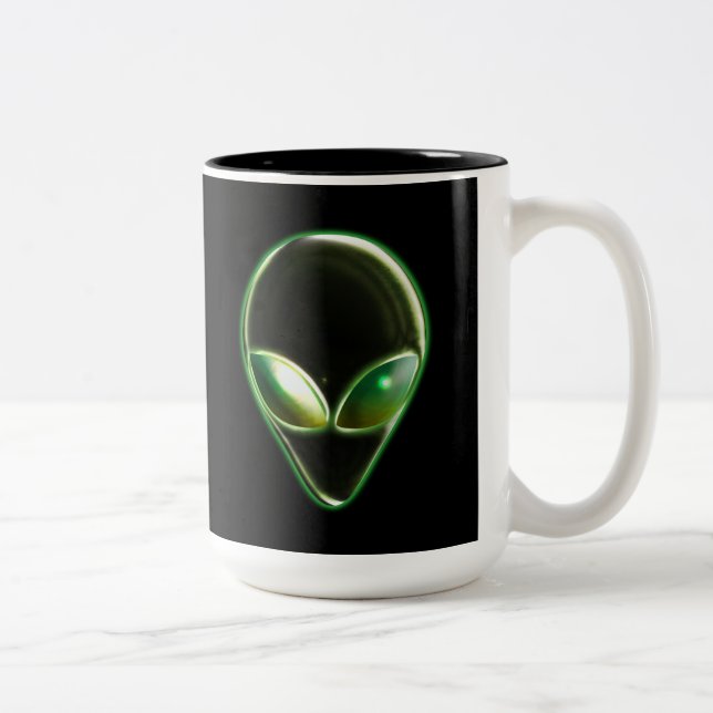 Metall Alien Head 04 Mugg (Höger)