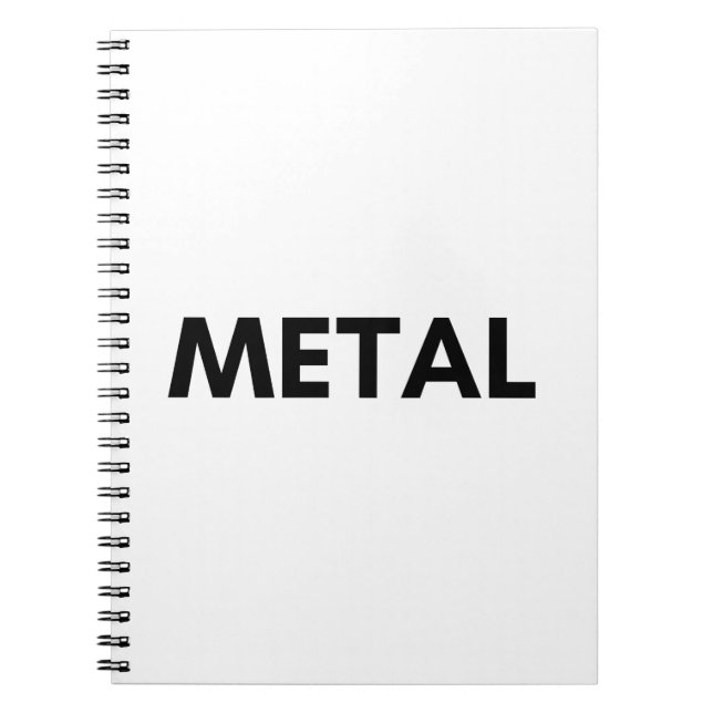 metall anteckningsbok (Framsidan)