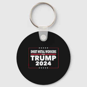 Metall-arbetare för trumpens skull 2024 nyckelring