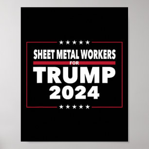Metall-arbetare för trumpens skull 2024 poster